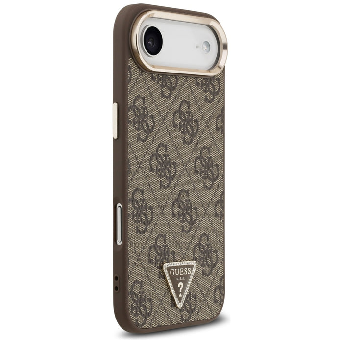 Guess 4G Triangle Logo MagSafe Case for iPhone Air Brown - Gold