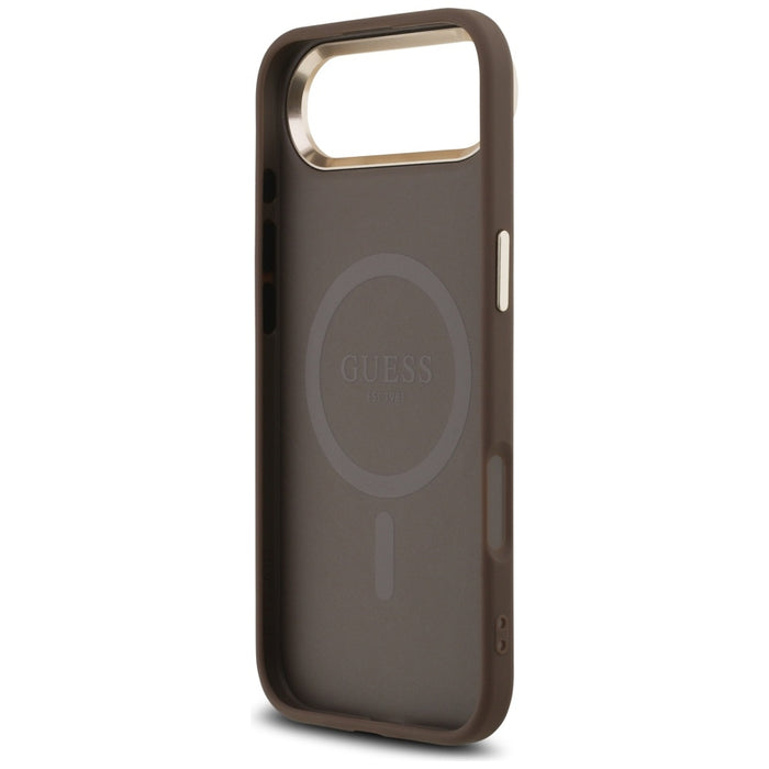 Guess 4G Triangle Logo MagSafe Case for iPhone Air Brown - Gold