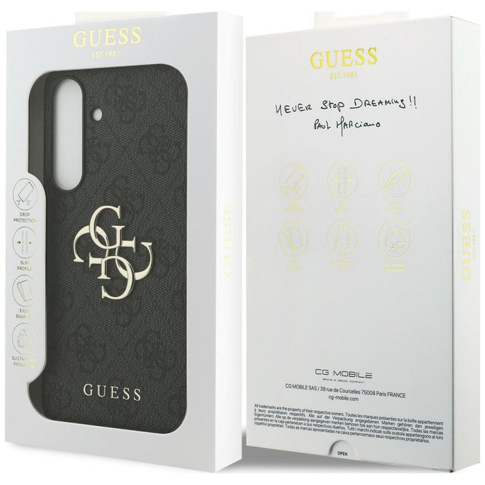 Guess Big 4G Classic Logo case for Samsung Galaxy S25 FE - black