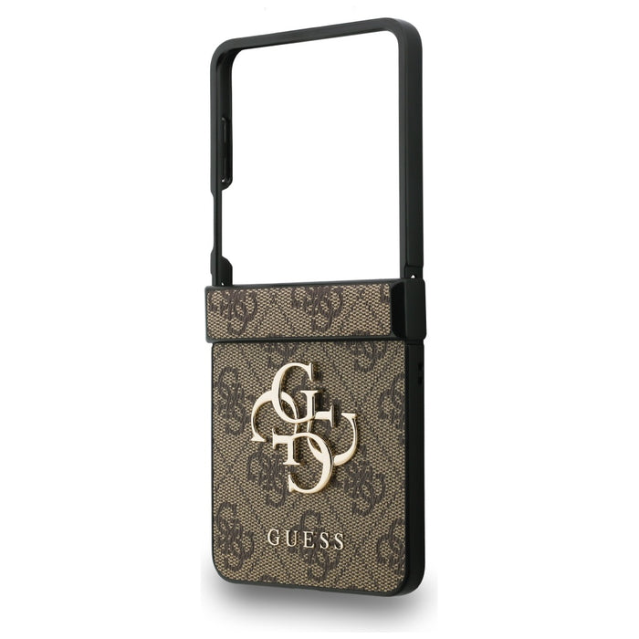 Guess Big 4G Logo Classic Logo Case for Samsung Galaxy Z Flip 7 - Brown
