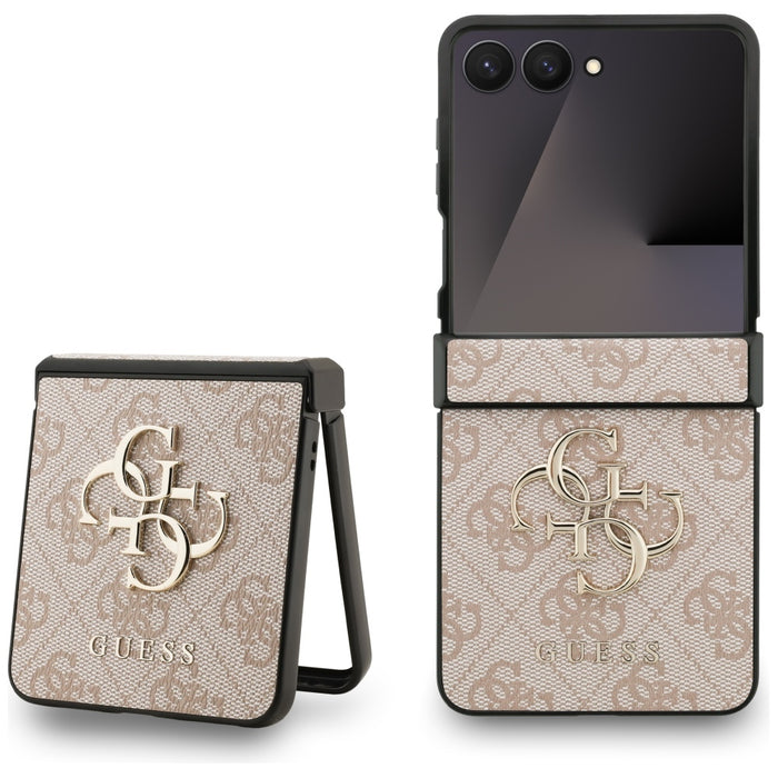 Guess Big 4G Logo Classic Logo Case for Samsung Galaxy Z Flip 7 - Pink