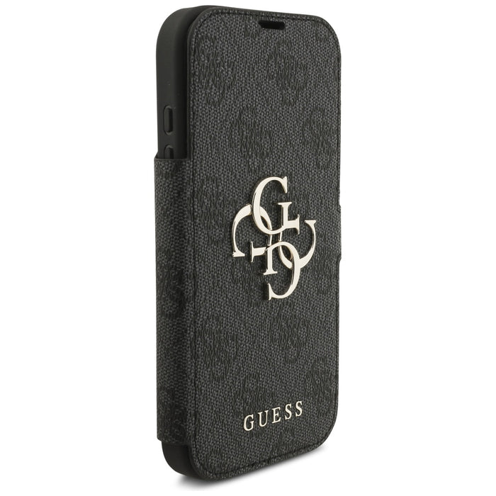 Guess Book 4G Metal Logo Case for iPhone 17 Pro - Black