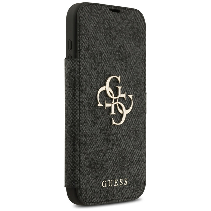 Guess Book 4G Metal Logo Case for iPhone 17 Pro Max - Black