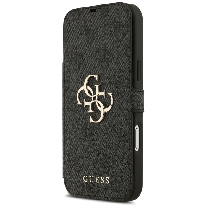 Guess Book 4G Metal Logo Case for iPhone 17 Pro Max - Black