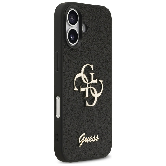 Guess Fixed Glitter Big 4G case for iPhone 17 - black