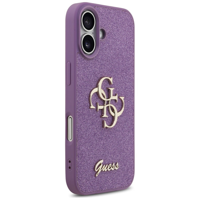 Guess Fixed Glitter Big 4G case for iPhone 17 - purple