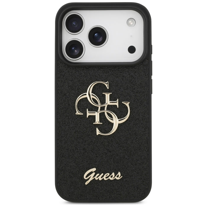 Guess Fixed Glitter Big 4G case for iPhone 17 Pro - black