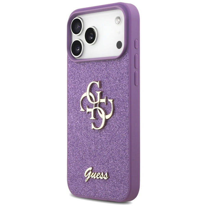 Guess Fixed Glitter Big 4G case for iPhone 17 Pro Max - purple