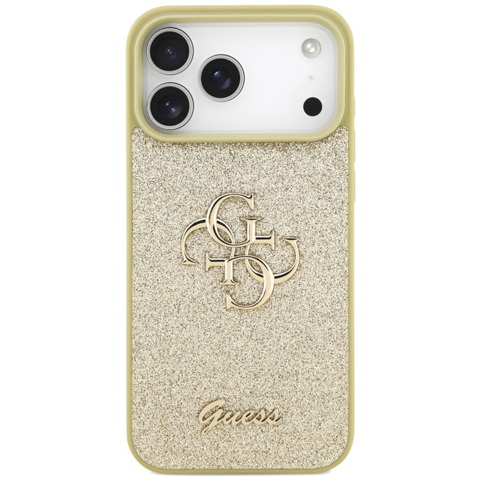 Guess Fixed Glitter Big 4G case for iPhone 17 Pro Max - gold