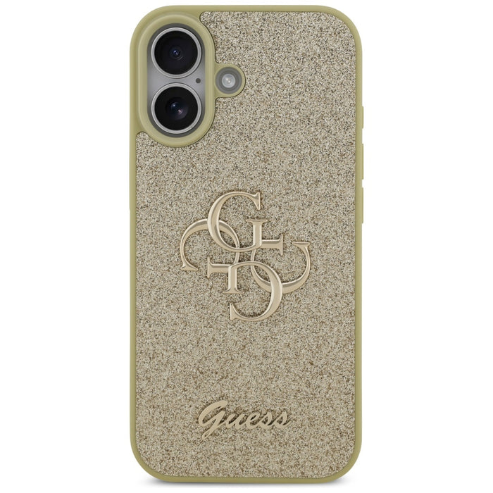 Guess Fixed Glitter Big 4G case for iPhone 17 - gold