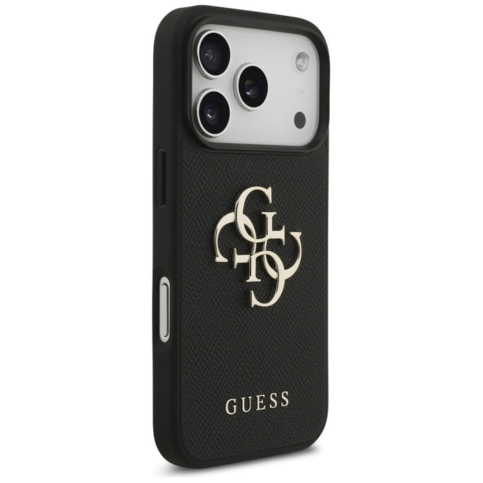 Guess Grained Big 4G &amp; Classic Logo case for iPhone 17 Pro - black