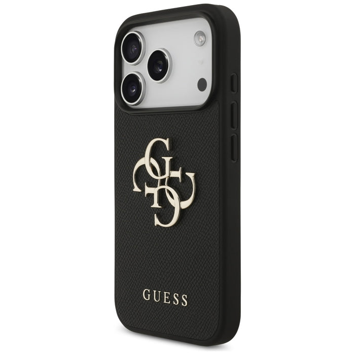 Guess Grained Big 4G &amp; Classic Logo case for iPhone 17 Pro - black