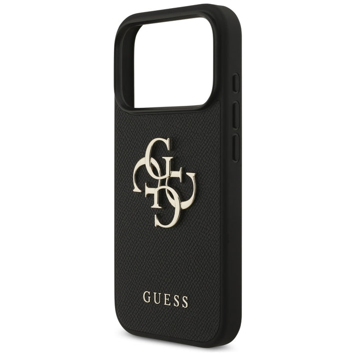 Guess Grained Big 4G &amp; Classic Logo case for iPhone 17 Pro - black
