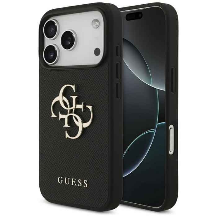 Guess Grained Big 4G &amp; Classic Logo case for iPhone 17 Pro - black