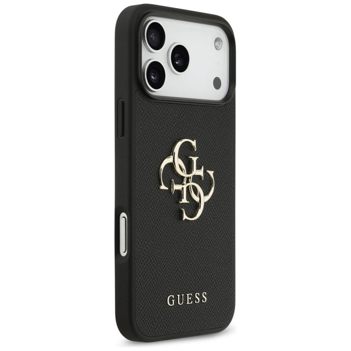 Guess Grained Big 4G &amp; Classic Logo case for iPhone 17 Pro Max - black