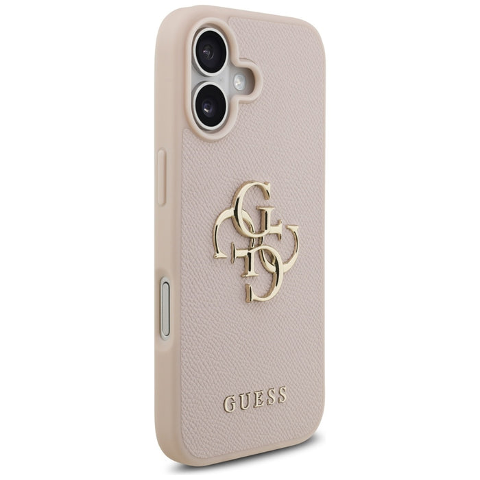 Guess Grained Big 4G &amp; Classic Logo iPhone 17 Case - Pink