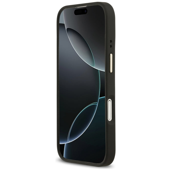 Guess Grained Strass Logo MagSafe case for iPhone 17 - black