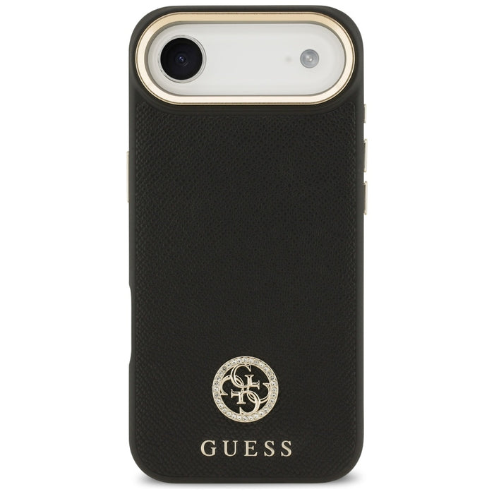 Guess Grained Strass Logo MagSafe case for iPhone Air - black