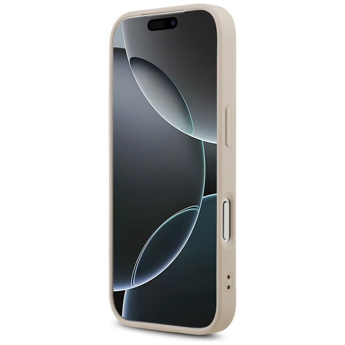 Guess Leather 4G Triangle Strass MagSafe Case for iPhone 17 Pro - Pink