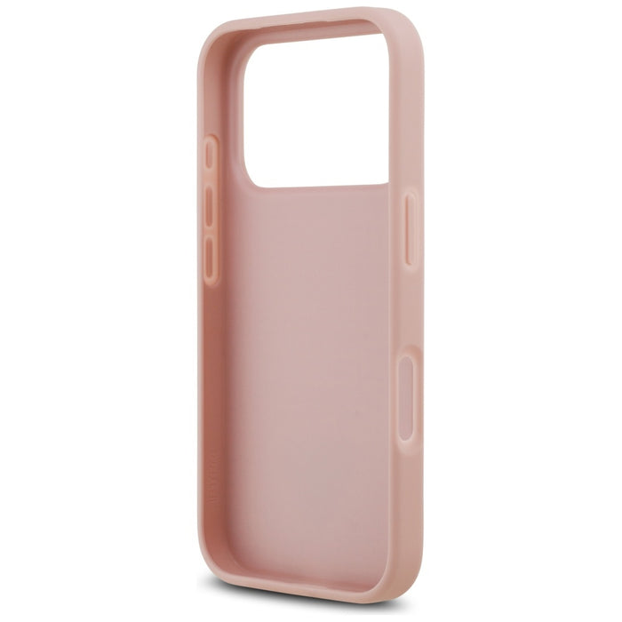 Guess Rhinestone Triangle Logo iPhone 17 Pro Case - Pink