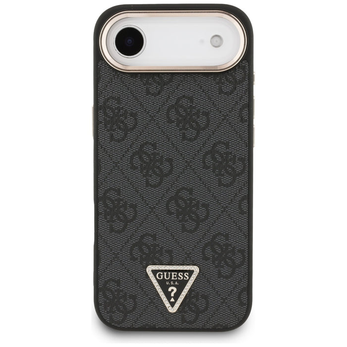 Guess 4G Triangle Logo MagSafe case for iPhone Air - black and gold