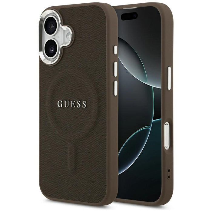 Guess Classic Logo MagSafe Case for iPhone 17 - Brown