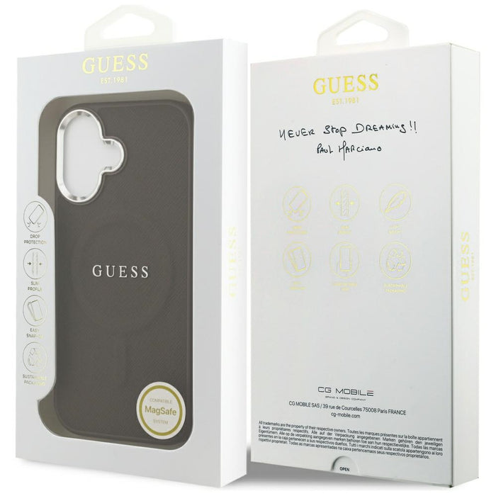 Guess Classic Logo MagSafe Case for iPhone 17 - Brown