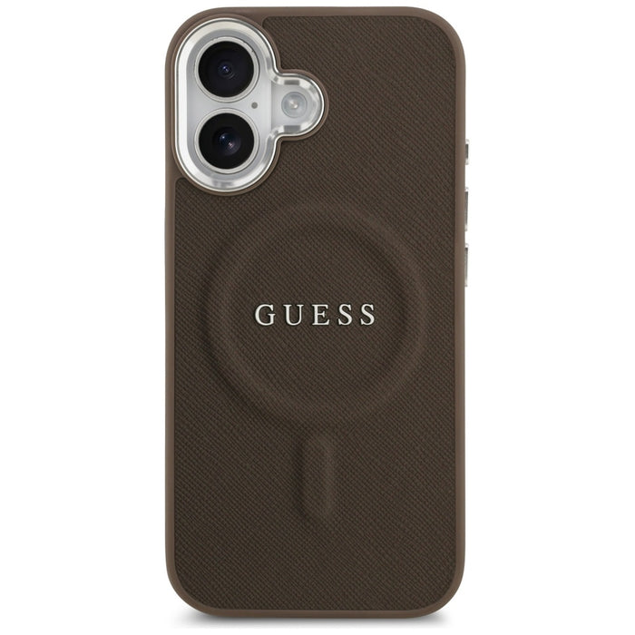 Guess Classic Logo MagSafe Case for iPhone 17 - Brown