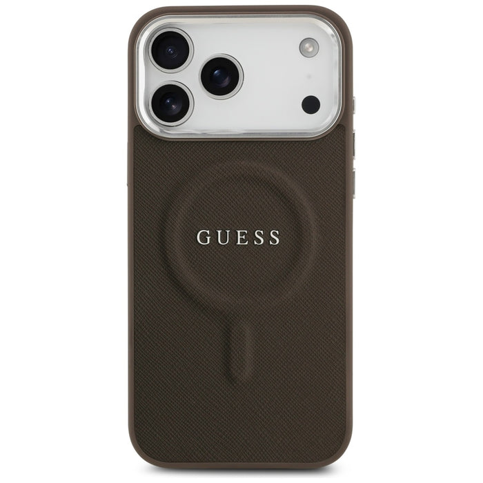 Guess Classic Logo MagSafe Case for iPhone 17 Pro - Brown