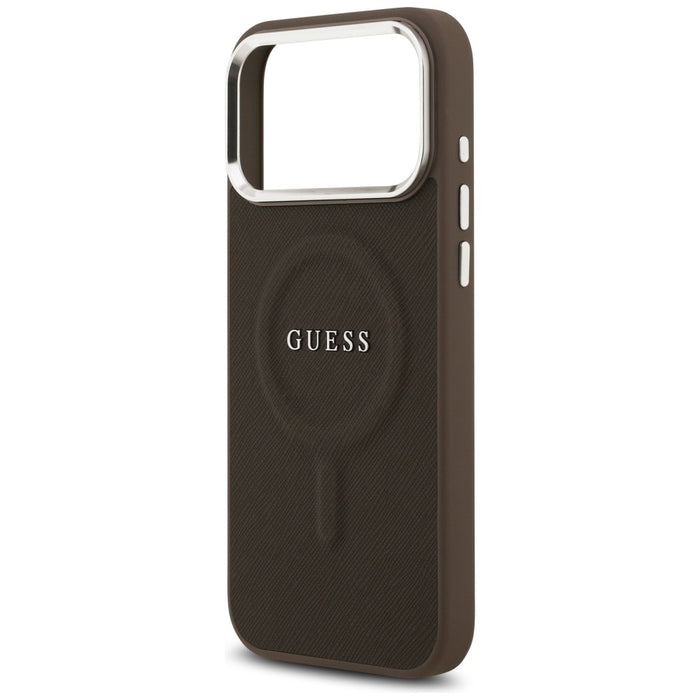 Guess Classic Logo MagSafe Case for iPhone 17 Pro - Brown