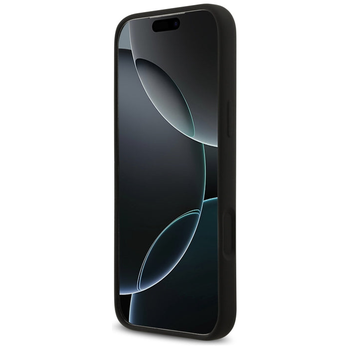 Guess Silicone Big 4G Script Case for iPhone 17 Pro Max - Black