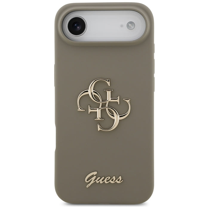 Guess Silicone Big 4G Script Case for iPhone Air - Brown