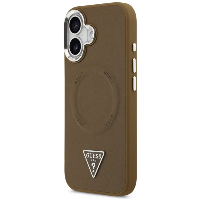 Guess Triangle Logo MagSafe case for iPhone 17 - brown