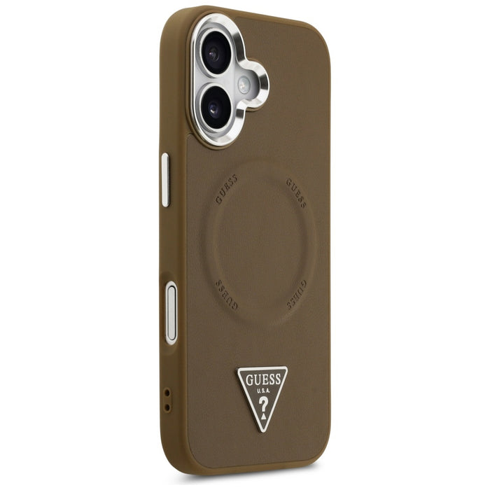 Guess Triangle Logo MagSafe case for iPhone 17 - brown