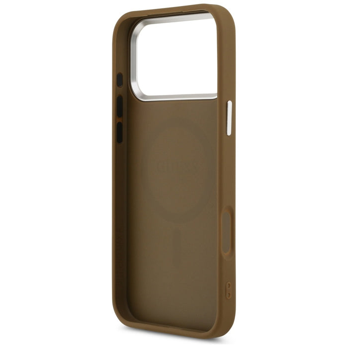 Guess Triangle Logo MagSafe case for iPhone 17 Pro - brown