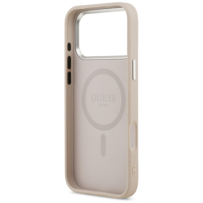 Guess Triangle Logo MagSafe Case for iPhone 17 Pro Max - Pink