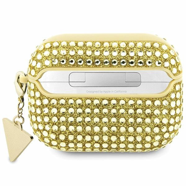 Guess Rhinestone Triangle AirPods Pro Case - Gold