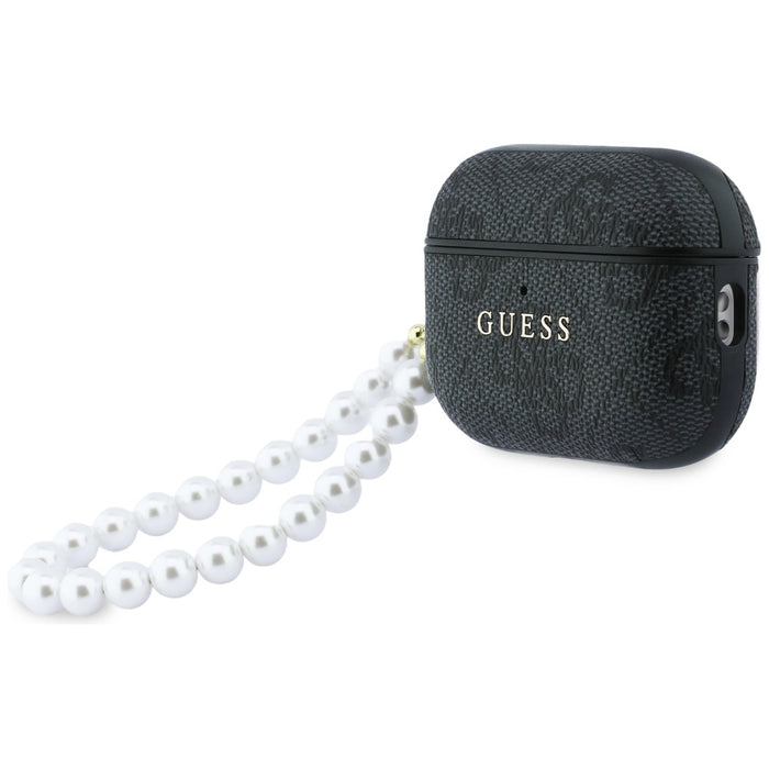 Guess 4G Pearl Strap Case for AirPods Pro 3 - Black