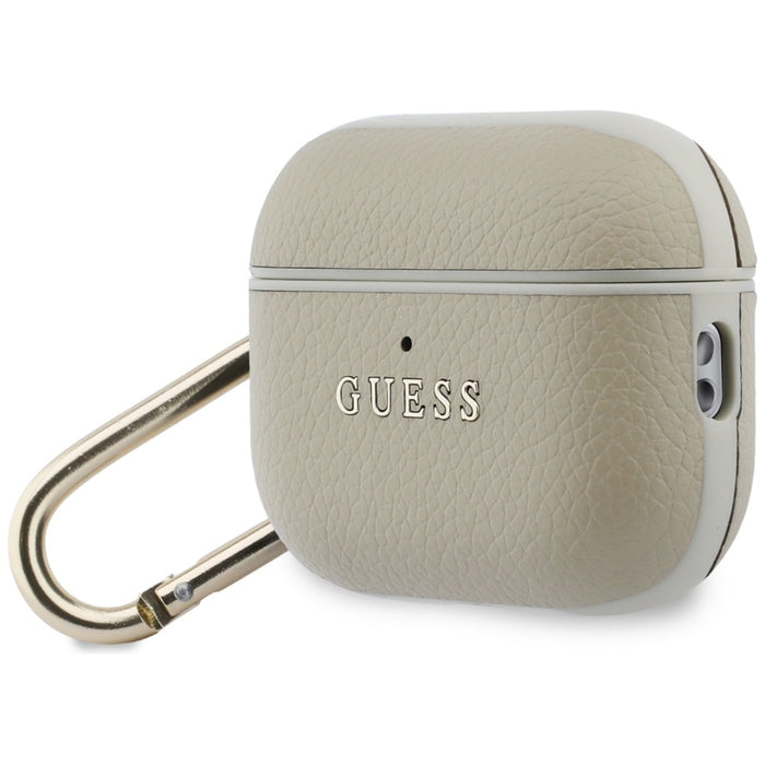 Guess Grained Classic Logo Hook case for AirPods Pro 3 - gold