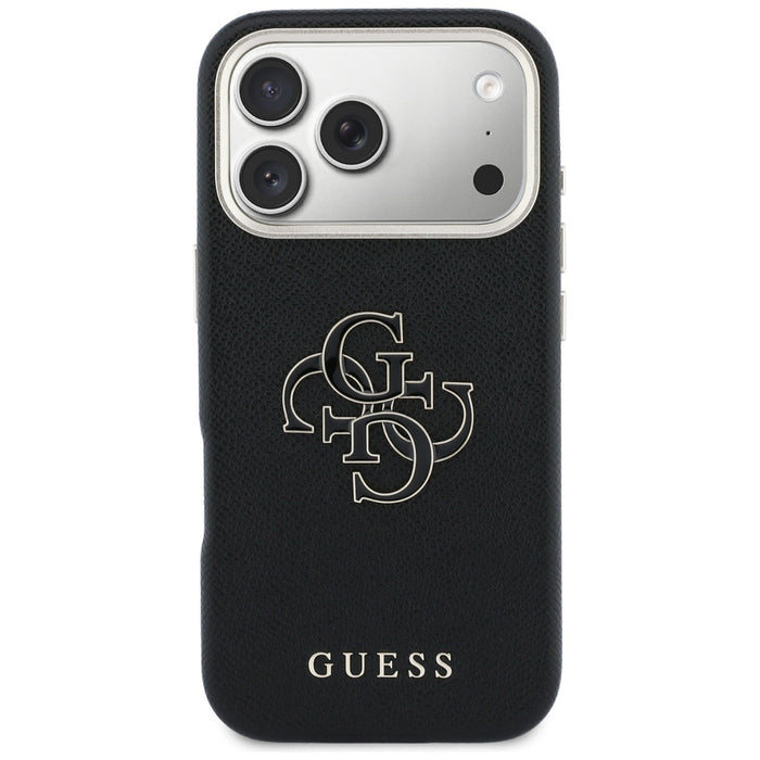Guess FW Resin Logo Case for iPhone 17 Pro - Black