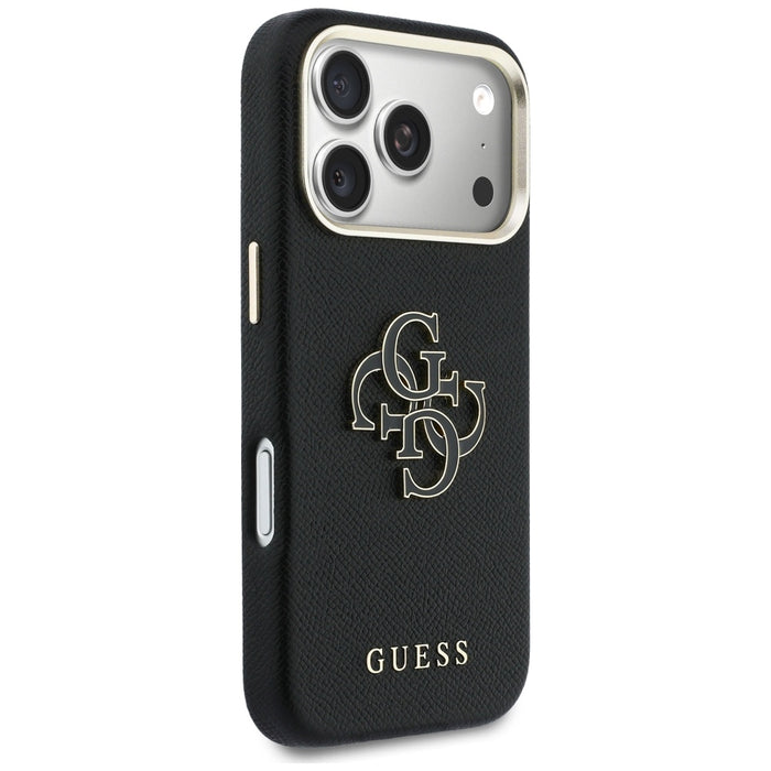 Guess FW Resin Logo Case for iPhone 17 Pro Max - Black