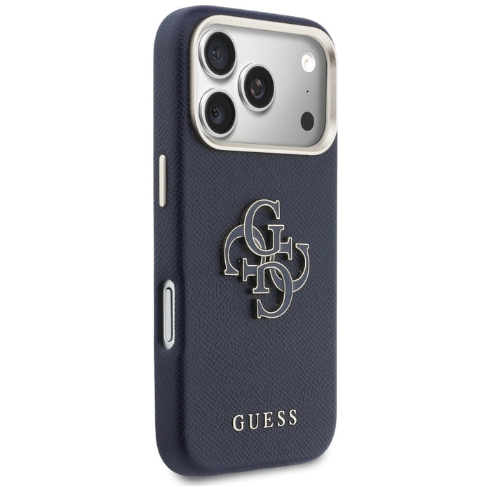 Guess FW Resin Logo Case for iPhone 17 Pro - Blue