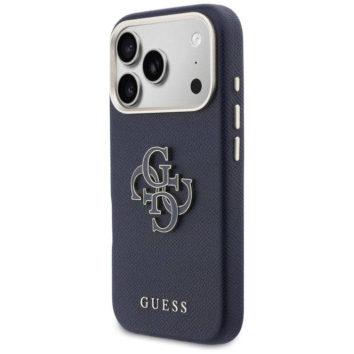 Guess FW Resin Logo Case for iPhone 17 Pro - Blue