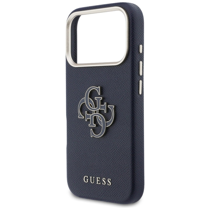 Guess FW Resin Logo Case for iPhone 17 Pro - Blue