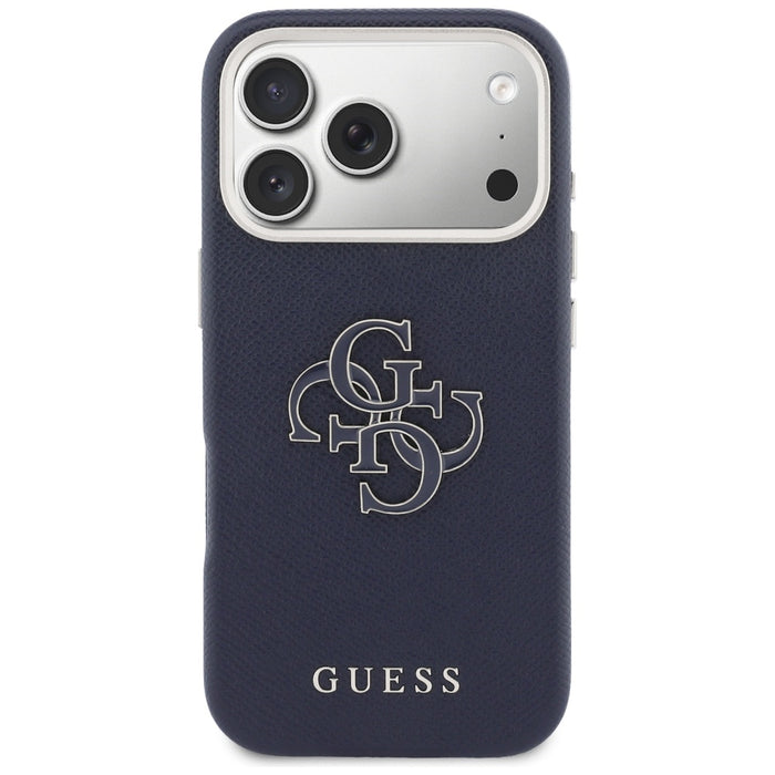 Guess FW Resin Logo Case for iPhone 17 Pro - Blue