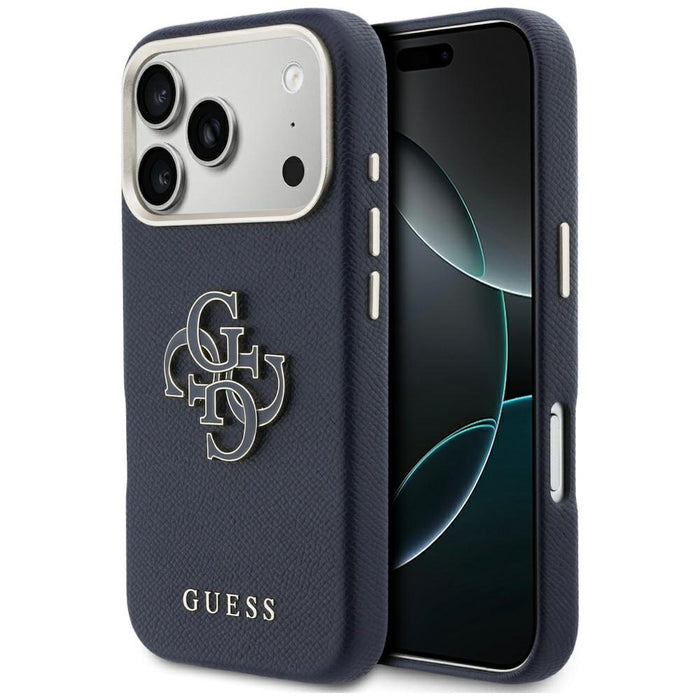 Guess FW Resin Logo Case for iPhone 17 Pro - Blue