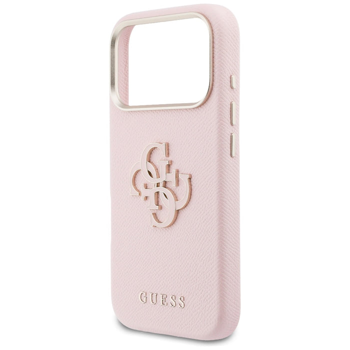 Guess FW Resin Logo Case for iPhone 17 Pro - Pink