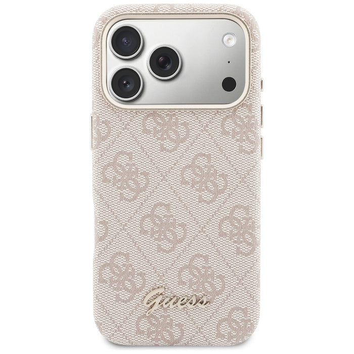 Guess 4G Script MagSafe Case for iPhone 17 Pro Max - Pink