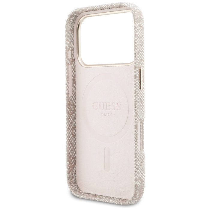 Guess 4G Script MagSafe Case for iPhone 17 Pro Max - Pink