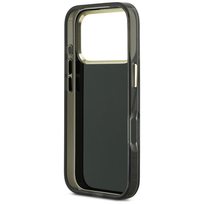 Guess IML 4G Script Metal case for iPhone 17 Pro - black